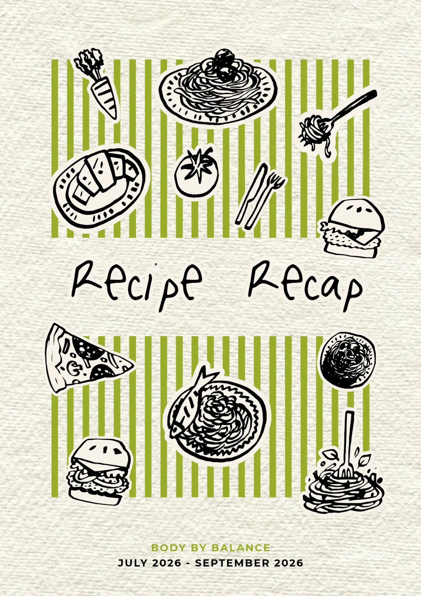 Recipe Recap July-September 2026 cover